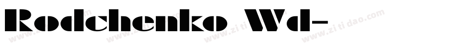 Rodchenko Wd字体转换